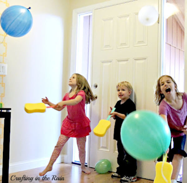 Fun Game Craft Activity With Balloon & Sponge