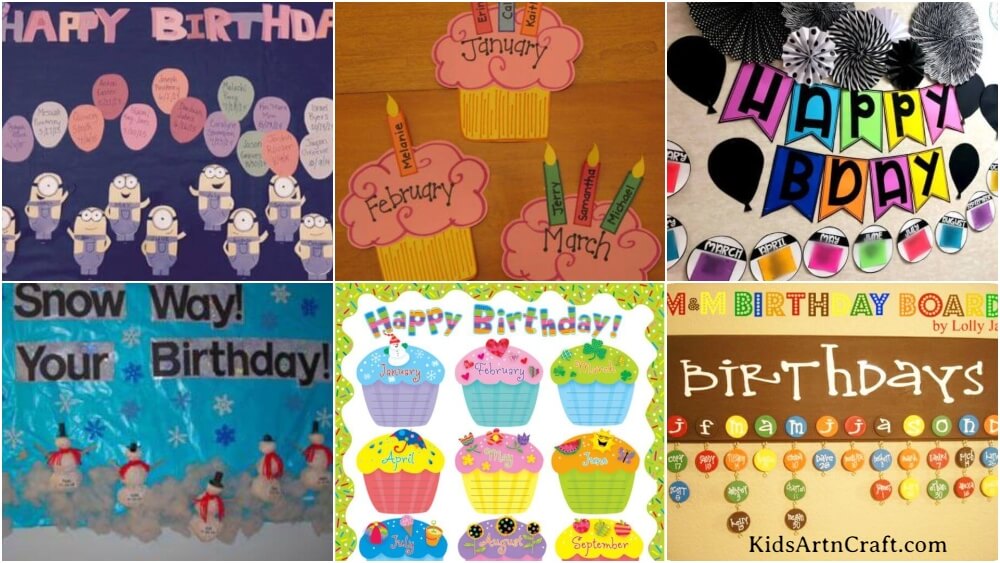Birthday Board Ideas for Classroom - Kids Art & Craft