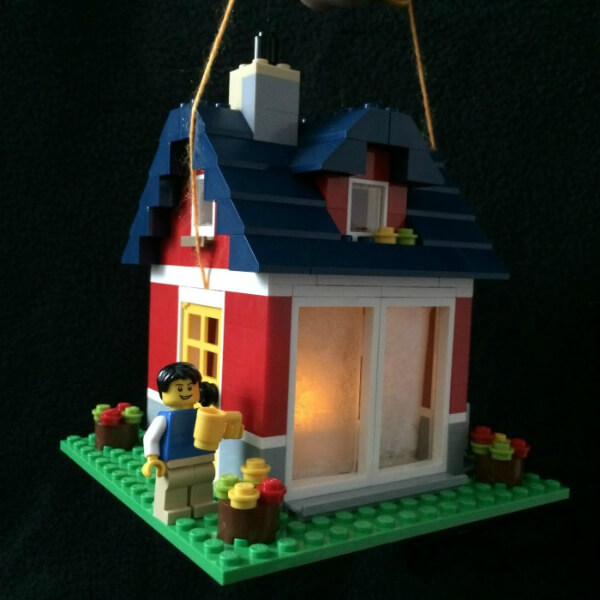 DIY Lego Building Camping Lantern Craft Activity Ideas For Kids