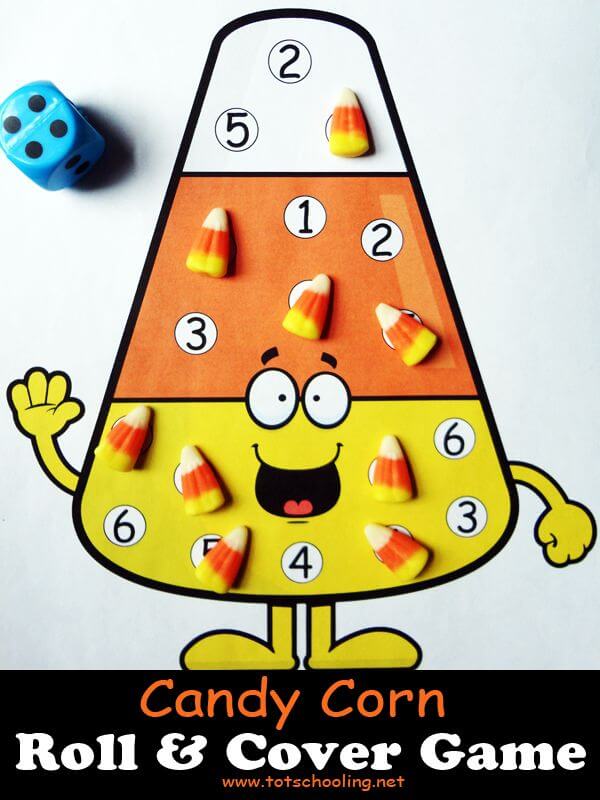 Teaching With Candy Activities For Kids Candy Corn Roll Activity For Learning