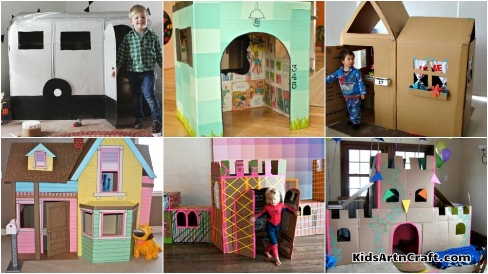 Cardboard Forts & Houses Ideas For Kids