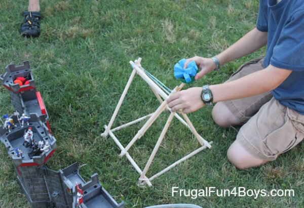  DIY Castle Catapult Craft Idea For Kids