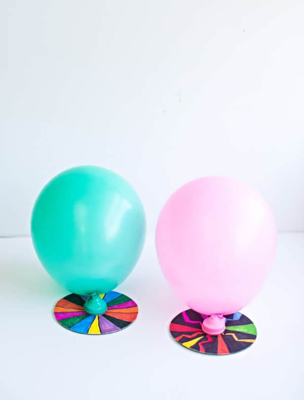 Easy-To-Make CD Balloon Hovercraft Idea For Kids