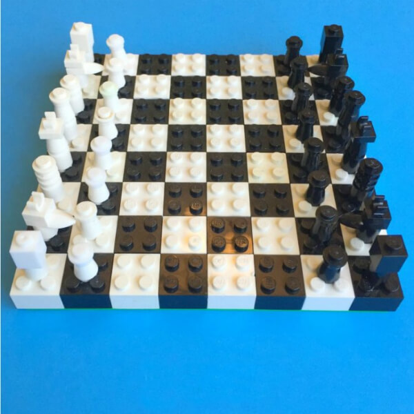 Hands-on Learning Lego Chess Set Activity For Kids