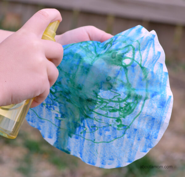 Earth Day Art & Craft Activities for Kids Coffee Filter Planet Earth Craft For Kids