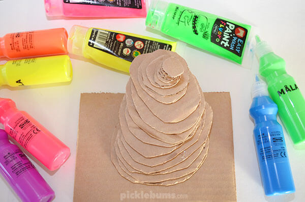 Creative Art Projects For Toddlers & Preschoolers Colored Cardboard Sculptures Activities For Kids