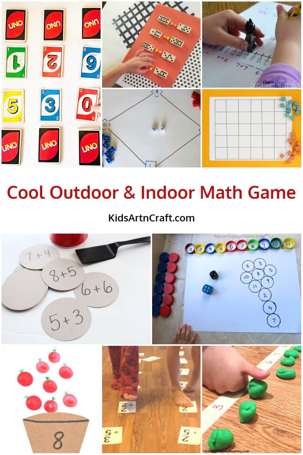 Cool Outdoor & Indoor Math Games for Kids