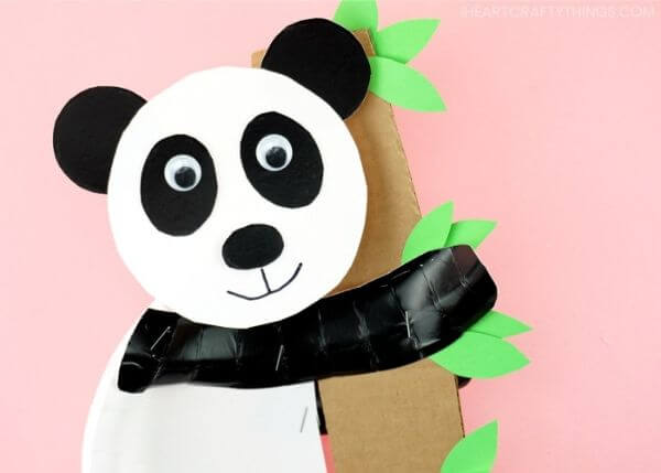How To Make Panda With Paper Plate For Kids
