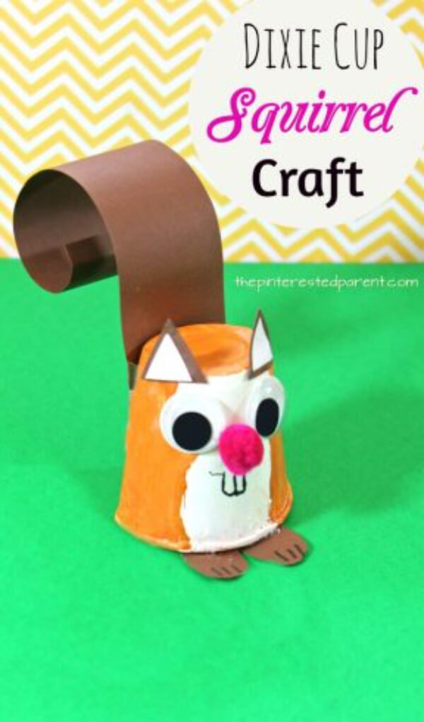 Dixie Cup Squirrel Craftqerwi Craft & Activities For Kids