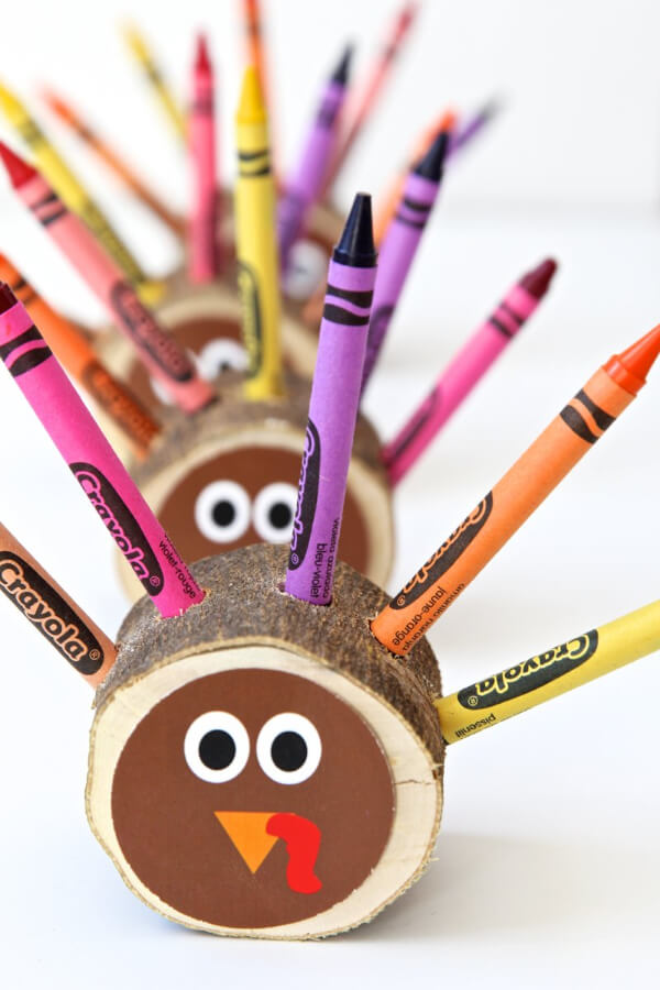 DIY Crayon Turkey Activities For Thanksgiving Table Thanksgiving Crafts for Kids