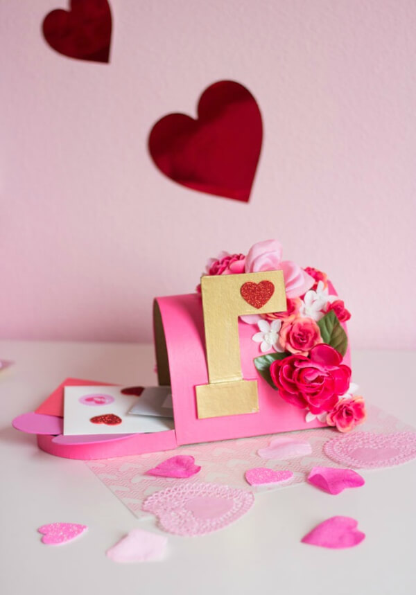 DIY Valentine Mailbox Ideas DIY Floral Valentine Mailbox Ideas For Kids