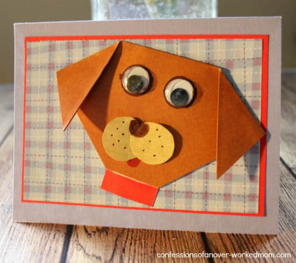 Puppy Crafts & Activities For Kids DIY Greeting Card Dog Paper Craft Ideas For Kids