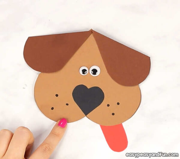 Puppy Crafts & Activities For Kids DIY Heart Dog Craft For Valentine’s Day