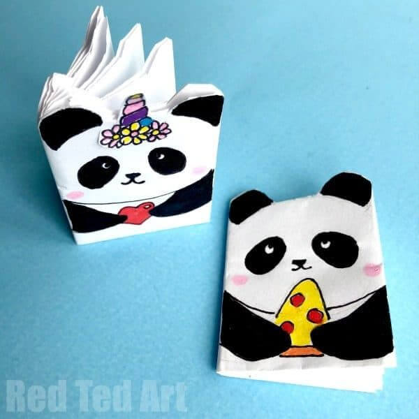 Panda Crafts & Activities For Kids DIY Panda Mini Notebook Activities For Preschoolers