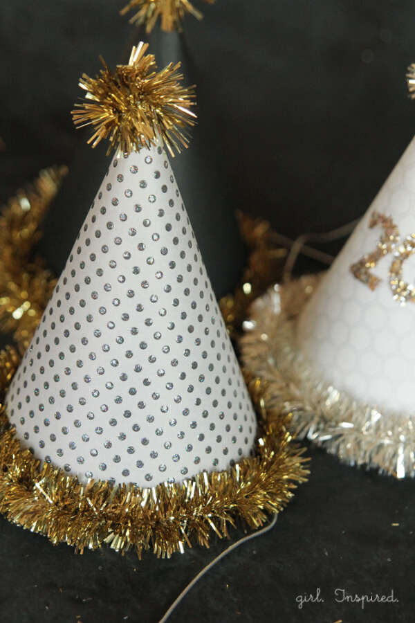 New Year's Eve Crafts for Kids DIY Party Hats Craft For New Year