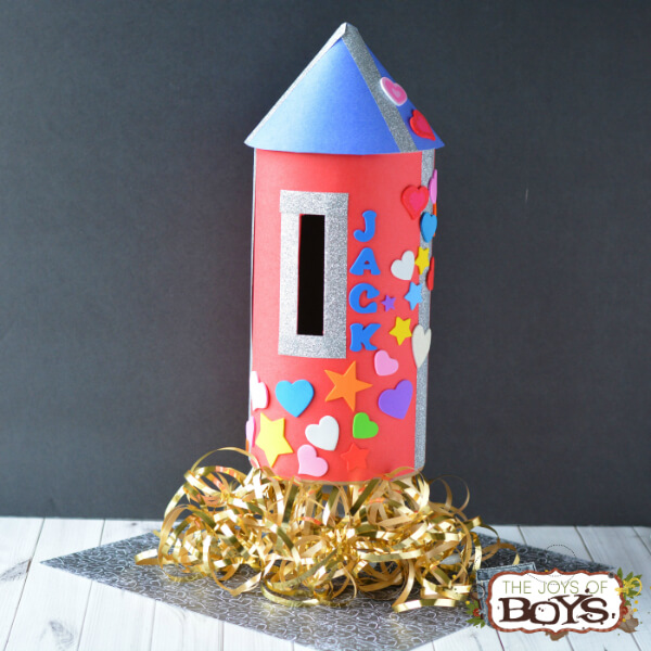 DIY Valentine Mailbox Ideas DIY Rocket Ship Valentine Box