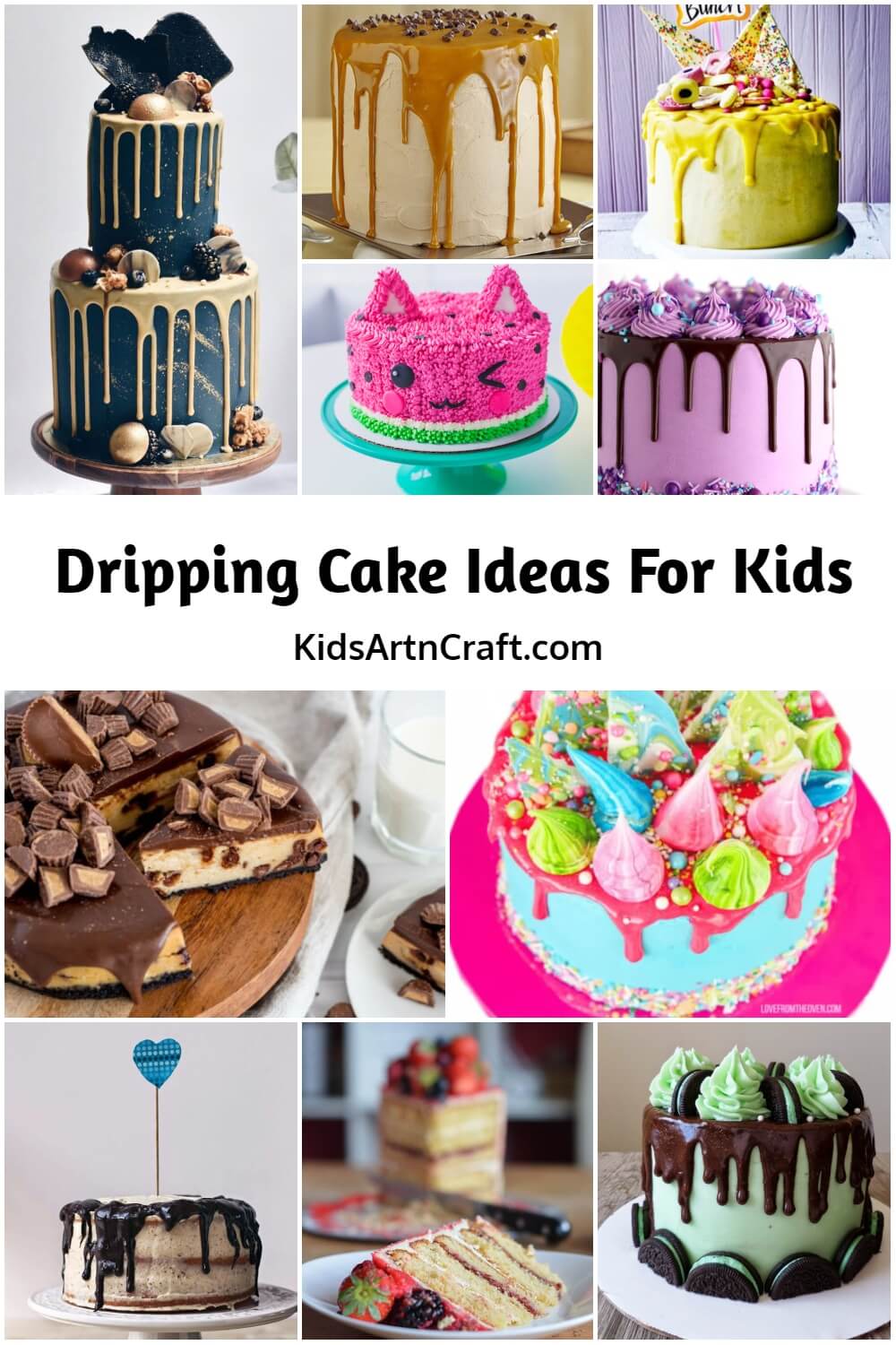 Dripping Cake Ideas for Kids