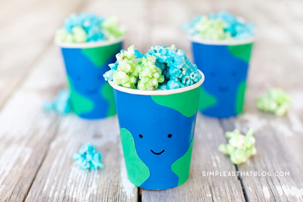 Earth Day Popcorn & The Bucket Earth Day School Projects For Kids 