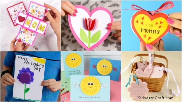 Easy DIY Mother's Day Gifts & Cards - Kids Art & Craft