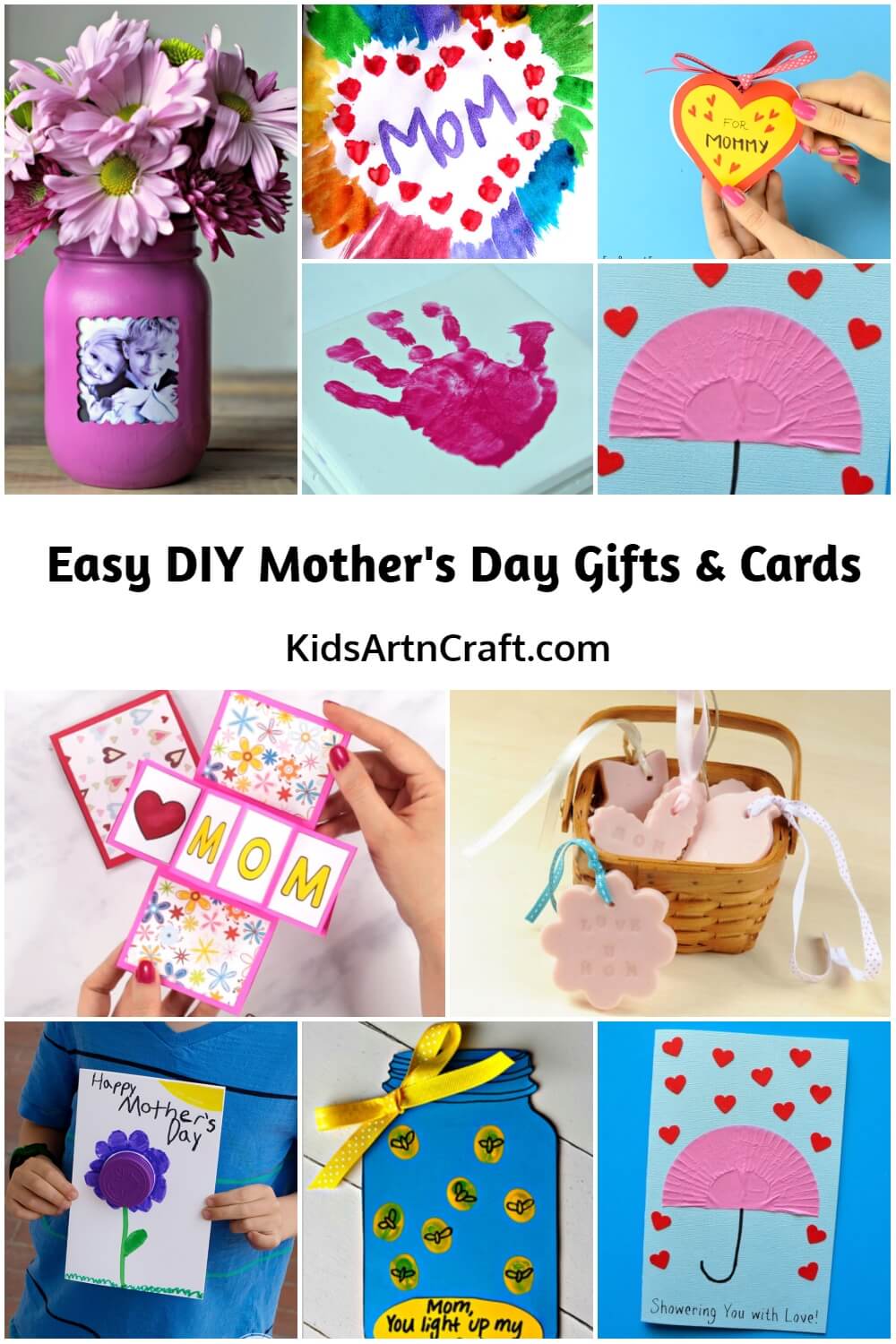 Easy DIY Mother's Day Gifts & Cards