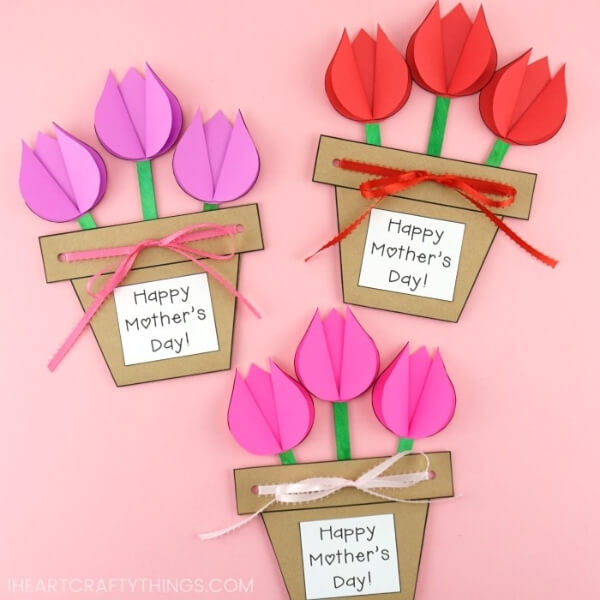 Easy Flower Pot Craft For Mother's Day