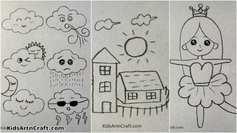 Easy & Beautiful Pencil Drawing for Kids - Kids Art & Craft