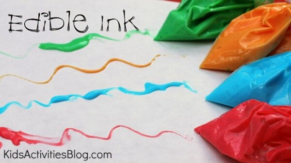 Creative Learning By Edible Ink For Toddlers