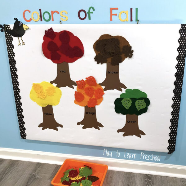 Autumn Bulletin Boards For Classroom Colors Of Fall Bulletin Board Ideas For Classroom Preschoolers