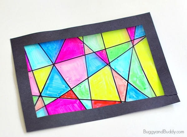 Stained Glass Suncatcher Craft for Kids