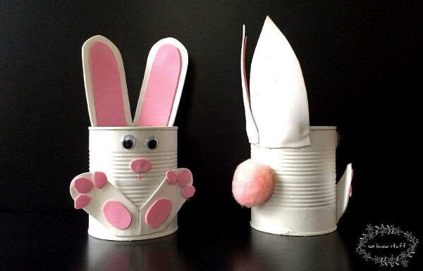 Bunny Crafts & Activities for Kids Image Source/Tutorial: The best ideas for kids How To Make Adorable Tin Can Bunny Planters For Spring