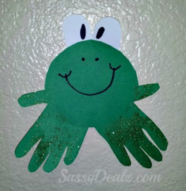 DIY Frog Handprint Craft For Kids Toad Crafts & Activities for Kids