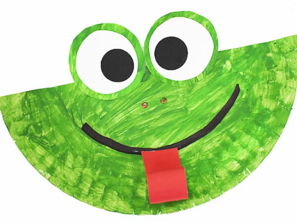 Fun Paper Plate Frog Craft For Kids Toad Crafts & Activities for Kids