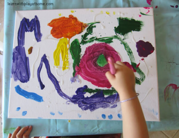 Glue Canvas Art for Toddlers