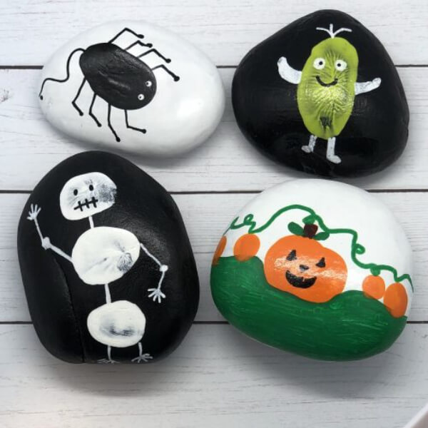 Fun Halloween Rock Painting Ideas For Kids