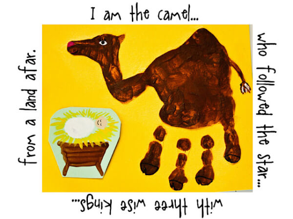 Handprint Nativity Camel Craft