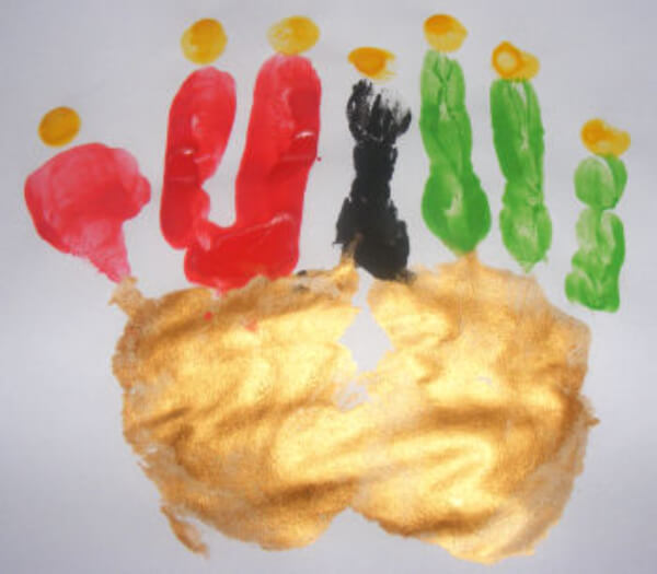 Handprint Kinara Craft Activity For Kindergartners