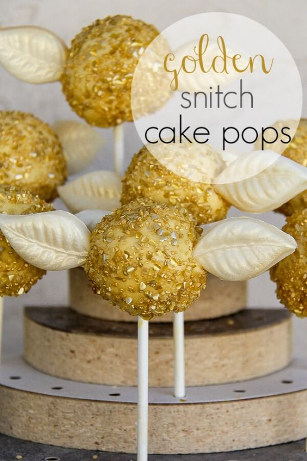 Cute Cake Ideas for Kids Golden Snitch Cake Pops Ideas For Kids