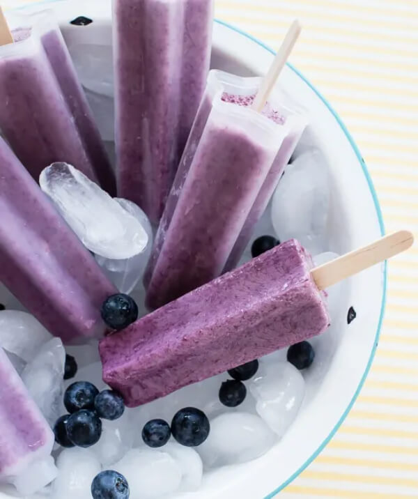 Homemade Popsicle Recipes for Kids Homemade Blueberry Smoothie Popsicles