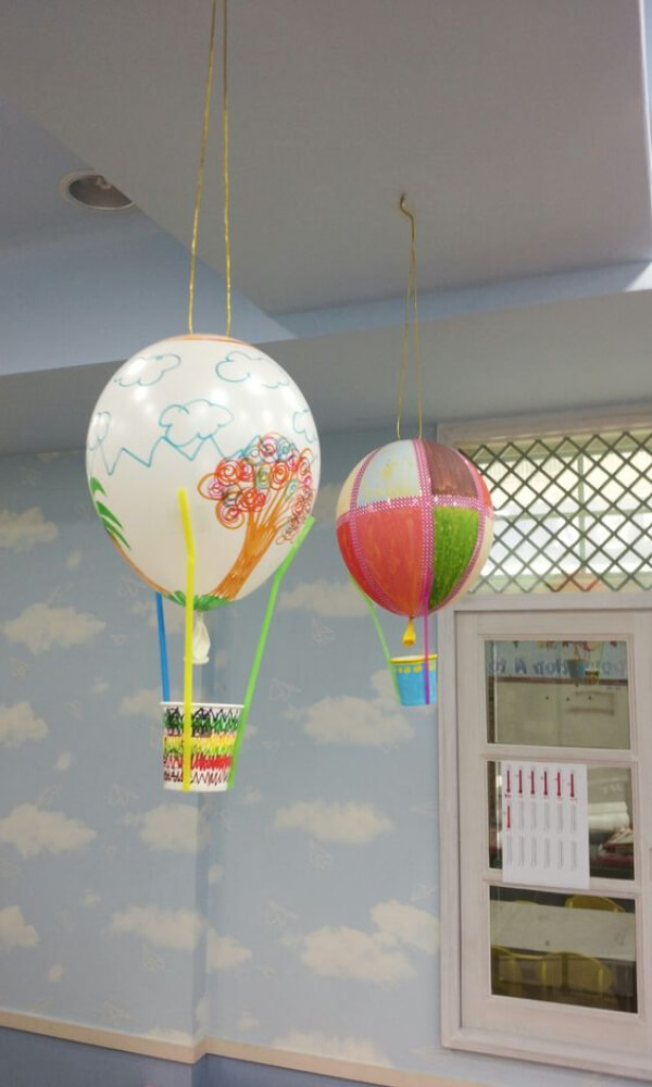 Hot Air Balloon Craft Idea For Adults