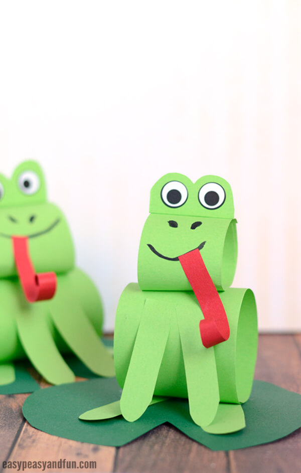 How To Make A Construction Paper Frog Craft Toad Crafts & Activities for Kids
