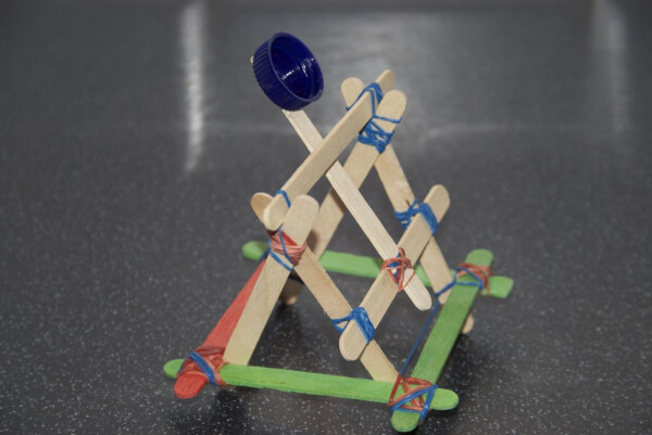 How To Make Catapult With Popsicle Stick Craft ideas For Kids