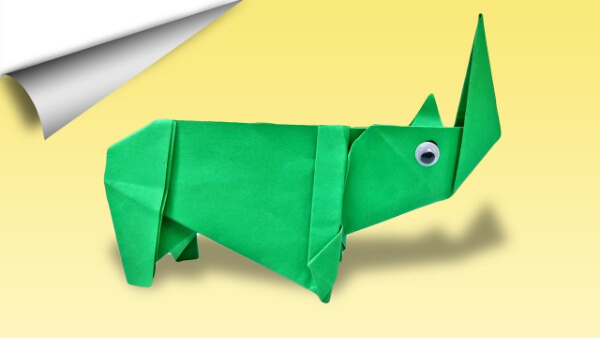 How To Make DIY Paper Rhino Crafts