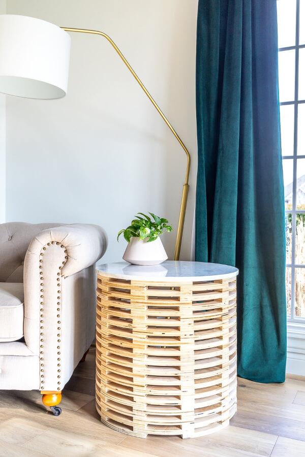 How To Make DIY Stacked Side Table