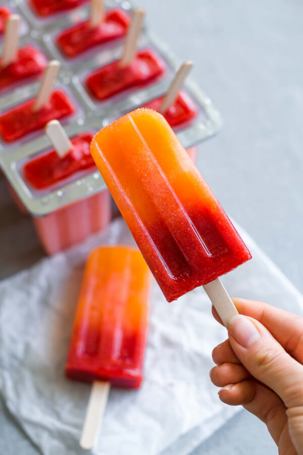 Homemade Popsicle Recipes for Kids How to Make Orange Strawberry Popsicles