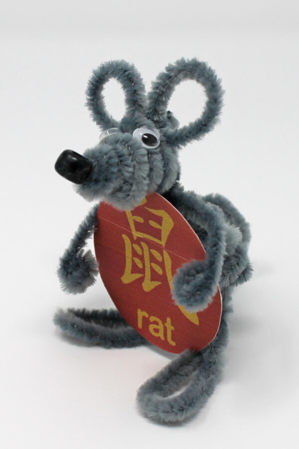 How To Make Pipe Cleaner Rat Craft Rat Crafts & Activities for Kids