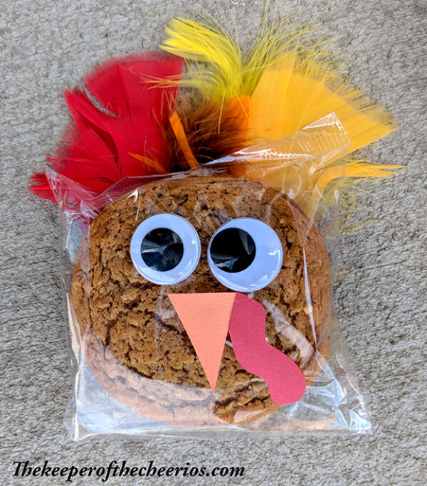How To Make Prepackaged Thanksgiving Turkey Cookies Thanksgiving Crafts for Kids