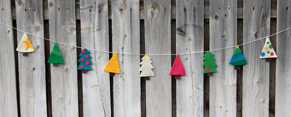  Simple Christmas Tree Garland Craft Project Idea Christmas Tree Ideas for School Projects
