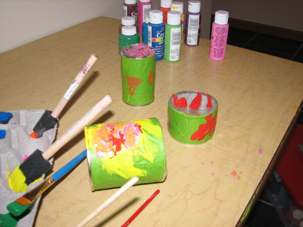 Recycled Tin Crafts Ideas For Kids How To Paint Can Craft