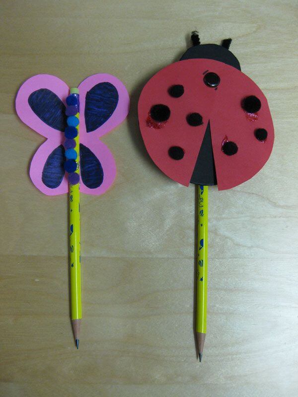 Insect Pencil Topper Craft For Kids Ladybird Crafts & Activities For Kids
