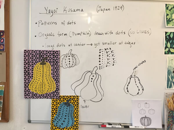 Kusama Dot Pumpkins Art And Craft For Third Grade